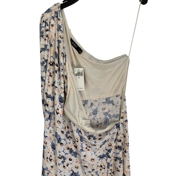 Lauren Ralph Lauren Asymmetrical One-Shoulder Floral Print Dress Size 8 RE10613 - Picture 7 of 13
